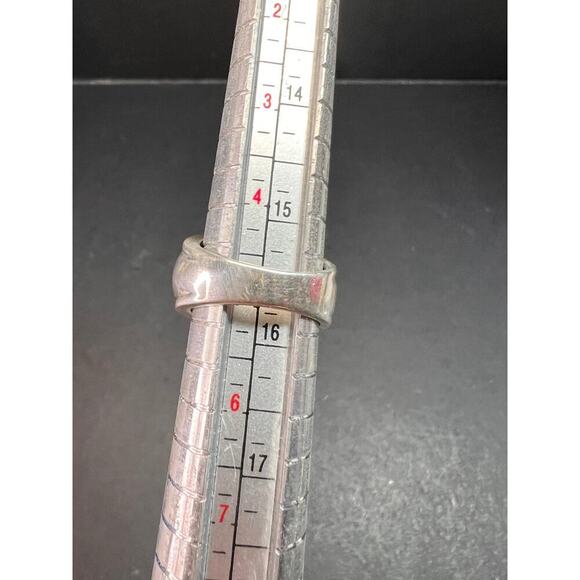 Vintage sterling silver black onyx ring size 5 - Picture 14 of 15